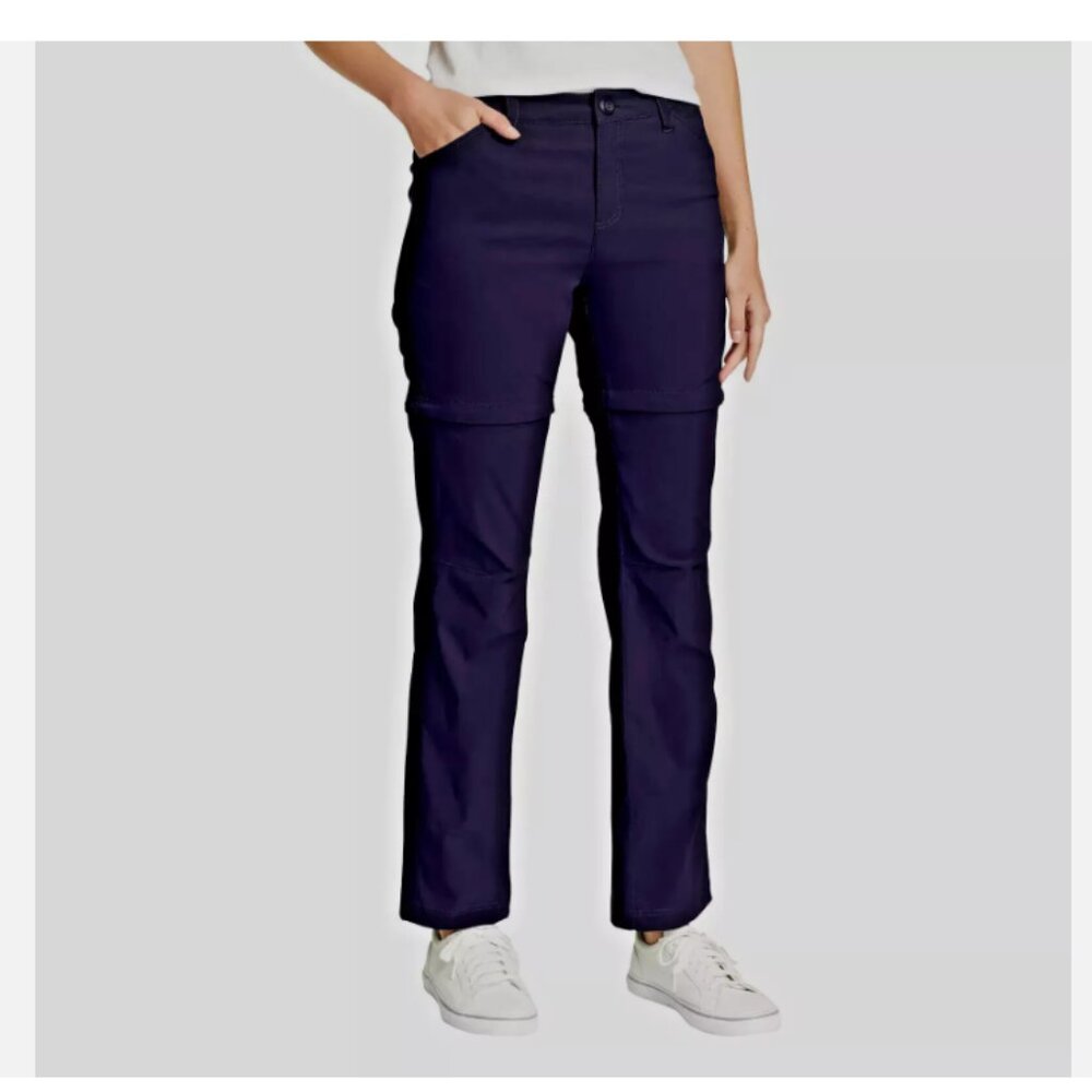 Eddie Bauer Ladies' Convertible Performance Pant outdoor camping hiking Size 8